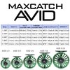 Maxcatch Fly Fishing Reel with CNC-machined Aluminum Body Avid Series Best Value - 1/3, 3/4, 5/6, 7/8, 9/10 Weights(Black, Green, Blue, Silver, Black&Silver) (Green, 5/6 wt)