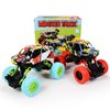 6.3 Inch Monster Truck Toys for Boys 3 4 5 6 7 Years Old, Pull Back Friction Powered Truck Vehicles Play Sets 2 Pack