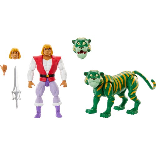 Masters of the Universe Origins Cartoon Collection Action Figure 2-Pack, Motu Collectible Set with Prince Adam & Cringer in 5.5-Inch Scale Toys