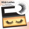 Arison False Lashes Natural Wispy Lashes Mink Long Wispy Natural Eyelashes 3d Mink Eyelashes Wispies Thick Fluffy Real Mink Lashes Strip 1 Pair Package for Makeup (AH35)