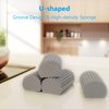 YFUIF 2-Pack Damp Clean Duster Sponge, Magic Eraser Sponge Baseboard Cleaner Tool, Dusters for Cleaning Blinds, Glass, Vents, Railings, Mirrors,Window Track Grooves and Faucets
