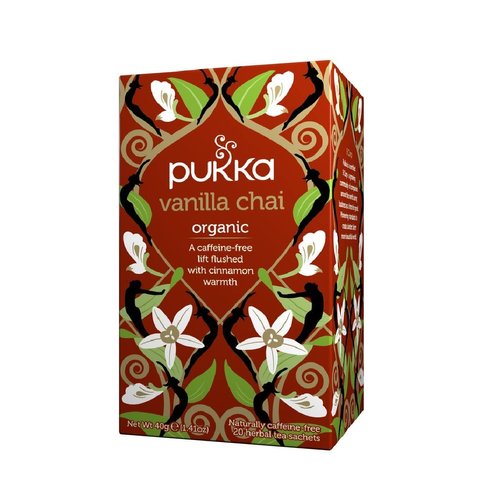 Pukka Organic Herbal Tea Vanilla Chai 20 Tea Bags