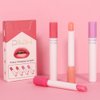 BINGBRUSH 4Pcs Color Changing Lipstick,Smoke Pipe PH Mood Long Lasting Labiales Lip Care Moisturizer Lip Balm Korean Magic Lip Gloss Tinted Stain Makeup Set for Women