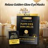 Under Eye Patches, Dermatology Golden Eye Mask with Amino Acid & Collagen, Cooling Eye Care for Wrinkles, Puffy Eyes & Dark Circles, Skincare Treatment for Men & Women, USA Tested, 20 Pairs