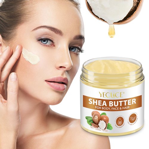 Shea Butter, Pure Natural Shea Butter Raw Organic Body Butter Enriched with Vitamin A, E and F, Deeply Nourishes, Soothes, and Softens Dry Skin Raw Shea Butter for Body, Face and Hair 7.8 oz
