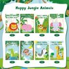 Honoson 24 Pcs Kids Coloring Books Animals Truck Coloring Books Bulk Jungle Animals Party Favors Mini DIY Art Drawing Book for Birthday Gifts Classroom Jungle Party Supplies (Cartoon Style)