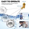 Float Valve for Water Tank Stainless Steel Float Ball Valve 3/4 Inch DN20 Floating Ball Valve Switch Automatic Brass Toilet Valve Float Valves for Stock Tank Pool Water Level Control(2 Pack)