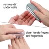 Nail Brush for Cleaning Fingernails Two Sided Hand Fingernail Scrub Brush Soft Stiff Bristles Nail Scrubber Brushes for men women kids,4 PCS