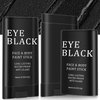Eye Black, Eye Black Stick for Sports Anti-Glare, Football Eye Black Baseball Softball Face Body Paint, Sweat-Proof Eye Black Smooth Long Lasting Full Coverage Halloween Makeup For Adults Kids (2 PCS)