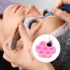 JJUNW 100 Pieces Lash Glue Holder, Lash Glue Flower Cups, Eyelash Extension Glue Holder, Lash Glue Tray Glue Holder Glue Rings Lash Extension for Women Girls Eyelash Extension Supplies (100)