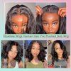 Magale 12 Inch Wear and Go Glueless Wigs Human Hair Pre Plucked Pre Cut Bob Wigs for Black Women Body Wave Lace Front Wigs Upgraded No Glue HD 4x4 Lace Closure Wig for Beginners