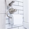Design House 538371 Calisto Euro Bathroom Wall Mounted Toilet Paper Holder, Satin Nickel Finish, One Size