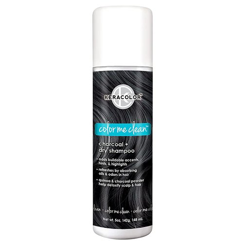 Keracolor Dry Shampoo Color Me Clean with Color Volume Powder For Blonde and Dark Hair, Charcoal , 5 Ounce (Pack of 1)