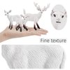Atralo Service Wildlife Animal Figures Model Playsets 4 PCS White-Tailed Deer Figure Model Toy Desktop Decoration Collection Party Favors Toys for Boys Girls Kids