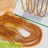 50PCS Bead Necklace, Orange Bead Necklaces Party Favors Bulk, 33" Mardi Gras Necklaces Women Men, Festival Parade Throw Accessories for Mardi Gras Halloween Wedding Party Celebrations Decorations