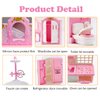 35 Pcs Dollhouse Furniture Accessories Set Mini House Furniture Small Dollhouse Miniature Furniture Play House Accessories 1:12 Tiny Kitchen Bedroom LivingRoom Bathroom Boy Girl Toddler3Y+ (A Set)