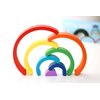 Wooden Rainbow, Stacking Learning Toy for Kids Toddlers Baby, 7 Pieces Bright Colors Rainbow, Building Blocks Game. Rainbow Arch Puzzle Tunnel. Rainbow Stacker Puzzle. Rainbow Toy.