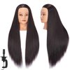 Headstar Mannequin Head 26-28" Synthetic Fiber Manikin Head Hairdresser Styling Training Head Training Model Cosmetology Doll Head Hair for Practice Cutting Braiding with Free Clamp Stand 7E6606LB0220