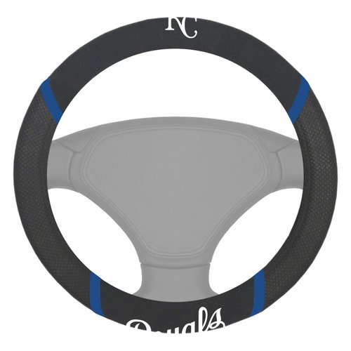 FANMATS 26602 Kansas City Royals Embroidered Steering Wheel Cover