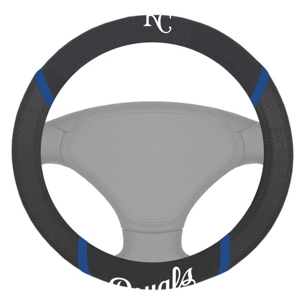 FANMATS 26602 Kansas City Royals Embroidered Steering Wheel Cover