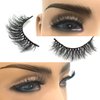 3D 15mm Faux Mink Lashes Natural Eyelash Soft Wispy Cruelty Free Luxury Lashes(15mm D09)