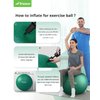 Trideer Exercise Ball for Physical Therapy, Swiss Ball Physio Ball for Rehab Exercises, Workout Fitness Ball for Core Strength, Yoga Ball for Balance & Flexibility