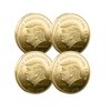 Trump 2024 Gold Coins Fighting for America, Donald-Trumps Coins Save America, Make America Great Again(MAGA), 40mm Gold Plated Commemorative Coins Gift, Trump Merchandise
