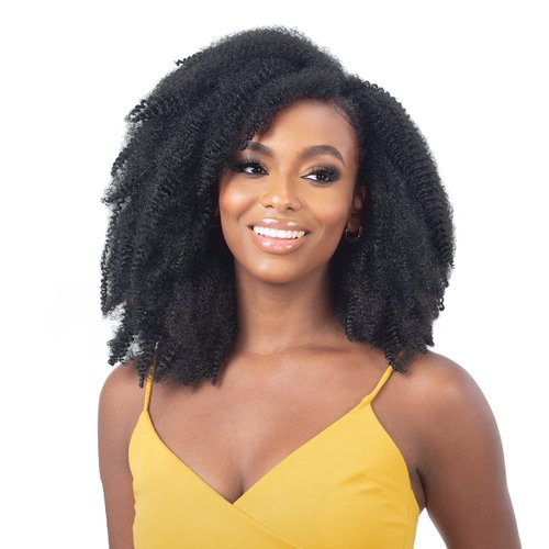 Shake N GO FreeTress Crochet Braids 3X Pre-Fluffed Poppin Twist 16 inch (3-pack, 1B)