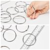 Simetufy Binder Rings 2 Inch(36 Pack) Metal Rings for Index Cards,Loose Leaf Binder Rings,Metal Book Rings