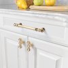 Asidrama 6 Pack 5 Inch(128mm) Brushed Brass Kitchen Cabinet Handles, Gold Cabinet Pulls Kitchen Cabinet Hardware for Cupboard Drawer Pulls