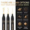 BIGTHUMB 3Pcs Liquid Chrome Paint Markers, Gloss Mirror Marker, Oil-based Permanent Chrome Maker, Reflective Metallic Pen Markers for Repairing, Model Painting DIY Art Projects, Gold