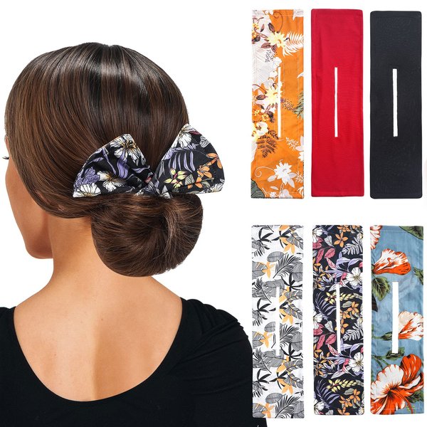 6 Pcs/14 Pcs Deft Bun Hair Bun Maker Magic French Twist Wire DIY Flexible Reusable Bun Twister Knotted Wire Headband for Women Girl Ballet Buns Twist Waves (6 Pcs Classic Accessories)