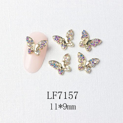 22 Pcs 3D Butterfly Nail Charms Crystals Diamonds Rhinestones,Crystals Diamonds Butterfly Bow for Nail Art Beauty Design Decoration Craft Jewelry DIY