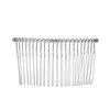 Honbay 6PCS Silver Fancy DIY Hair Clips Metal Wire Hair Combs Bridal Wedding Veil Combs (22 teeth)