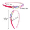 Santoddle Headbands for Girls 10Pcs Sparkly Baby Headband Glitter Hairbands Colorful Head Bands for Girls Teens Party Favors