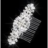Women's Rhinestone Crystal and Pearl Vine Bridal Comb, Wedding or Prom Hair Side Combs Art Deco Accessory for Women, Brides Hair Accessories / Gift Box