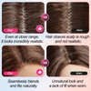 EMMOR Long Mixed Brown Wavy Wig for Women Lace Front Wigs Natural Looking 26 Inch Middle Part Curly Wig Heat Resistant Synthetic Wigs for Daily Party Use