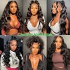 Cikana 26 Inch Lace Front Wigs Human Hair Body Wave HD Lace Frontal Wig 180% Density Glueless Human Hair Wigs for Black Women 13x4 Lace Front Wigs Human Hair Pre Plucked Body Wave Wig Human Hair