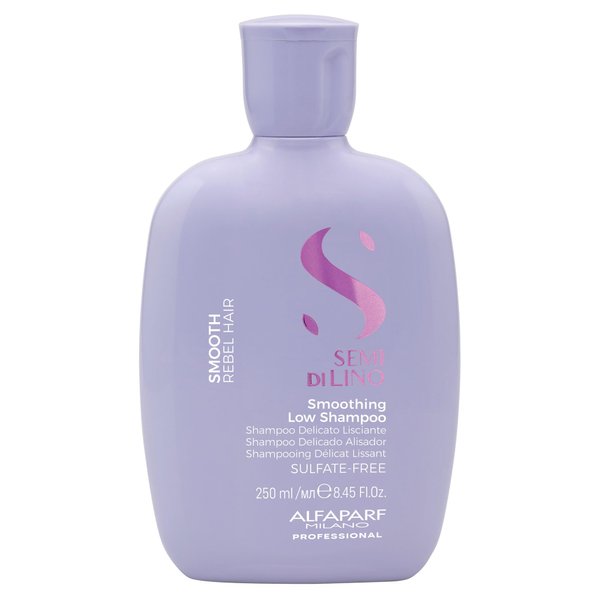 Alfaparf Milano Semi Di Lino Smoothing Sulfate Free Shampoo - Anti Frizz Hair Care & Cleansing Shampoo to Revitalize Dry Hair & Restore Shine (8.45 oz)