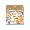 Micador jR. Amazing Ideas! Pack, Draw! - 10 Activities + Color Pencils + Oil Pastel + Chalk + Sharpener + Eraser - Ages 3+
