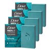 DOVE MEN + CARE Natural Essential Oil Bar Soap Relaxing Eucalyptus Oil & Cedar Oil 4 Count To Clean And Hydrate Mens Skin 4-in-1 Bar Soap For Men's Body, Hair, Face, And Shave 5oz