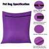 AUXSOUL 1 Pack Pet Laundry Bag,Stops Pet Hair Blocking The Washing Machine,Big Size Wash Bag Ideal for Dog Cat Horse,Hair Remover Safely,25.8’’ 27.8’’(65 X 70cm)(Purple)