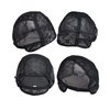 Double Lace Wig Cap for Making Wigs with Adjustable Straps on the Back Swiss Lace Hairnet (Small 21.5inch, Black)