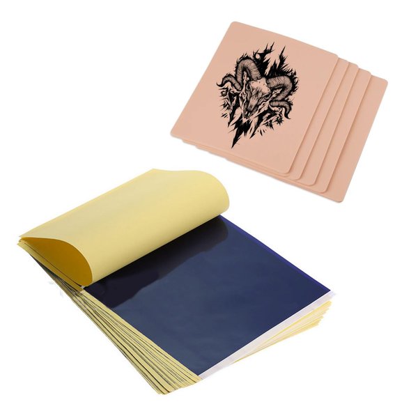3MM Tattoo Practice Skins with Transfer Paper, 35pcs Tattoo Skin Practice Kit,Fake Tattoo Skin, Eyebrow Practice Tattoo Skins,Fake Skin and Stencil Paper for Beginners and Experienced Artists