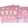 60 Pcs Outer Space Girls Party Paper Napkins Astronauts Girls Party Decorations Space Disposable Paper Napkins for Girls Baby Shower 1st 2nd 3rd 4th Birthday Party Supplies Decorations