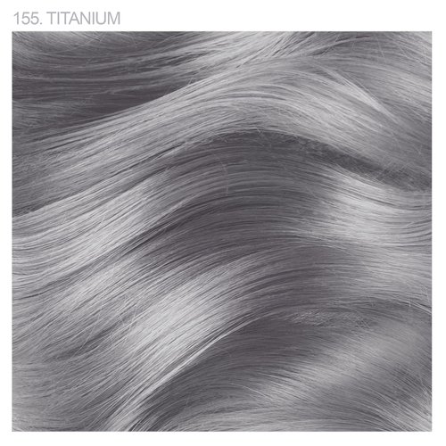 Adore Semi Permanent Hair Color - Vegan and Cruelty-Free Hair Dye - 4 Fl Oz - 155 Titanium (Pack of 2)