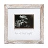 Pearhead Love at First Sight Rustic Sonogram Photo Frame, Baby Keepsake Picture Frame, Gender-Neutral Nursery Décor, Ultrasound Or Sonogram Photo, 4" x 3" Photo Insert, Farmhouse Rustic