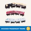 Battat – Classic Trains – 6Pc Wooden Railroad Set – Magnetic Toy Trains – Train Engines & Cars – 3 Years + – Wooden Passenger Trains