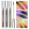 BIOKUSY 3 Pack Multichrome Liquid Eyeshadow, Chameleon Metallic Color Shifting, One-Swipe Coverage, Quick-Drying & Waterproof, Holographic Glitter Shimmer Eye Shadow Makeup Set (3 Pack Gift Kit)