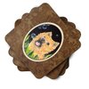 Carolines Treasures Cairn Terrier Foam Coaster Set of 4 3 1/2 x 3 1/2 multicolor
